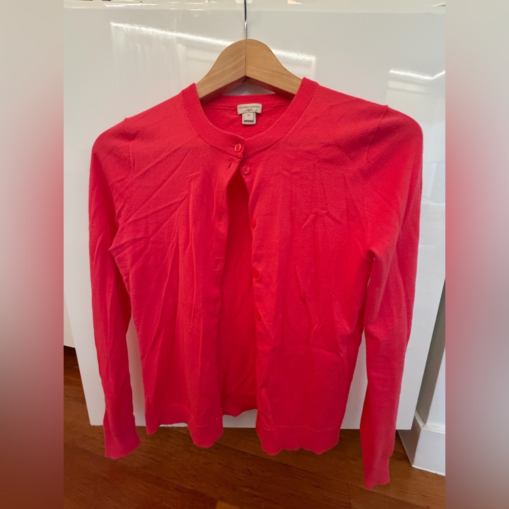 J. Crew Caryn Cardigan in Bright Pink